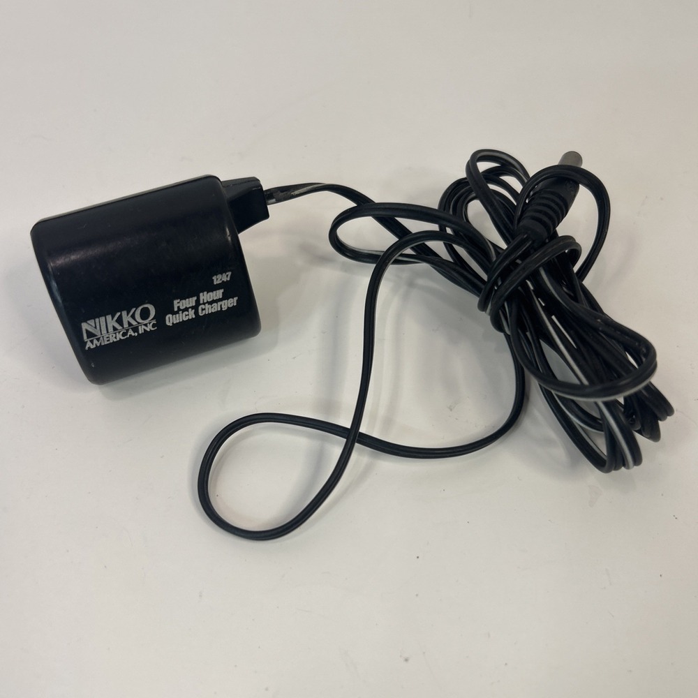Vintage NIKKO‎ 4 Hour Quick Charge RC 4.8V Ni-Cd Battery Charger 1247 Untested
